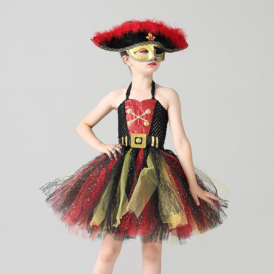 open lace back dress Pirate Princess Deluxe Adult Costume Female Uk Size 10 14