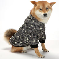 Paisley Fleece Hooded Dog Sweatshirt