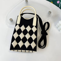 Mini Knit Shoulder Crossbody Bag