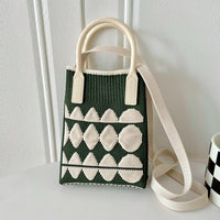 Mini Knit Shoulder Crossbody Bag