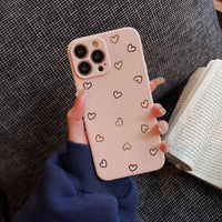 Gilding Small Heart Mobile Phone Shell