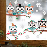 Winter Owls Wall Decals
