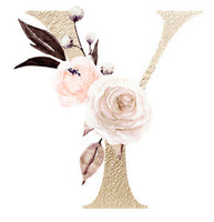 Personalized Floral Letter Jewelry Box