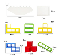 Jeu de puzzle d'équilibrage de tour Tetra Block
