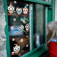 Winter Owls Wall Decals