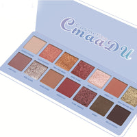 Chill Baby 14-Color Matte And Metallic Waterproof Glitter Eyeshadow Palette