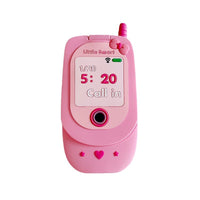 Cute Girly Flip Phone Shape Mirror iPhone Case