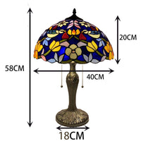 Exquisite Bird Strawberry Pattern Tiffany Table Lamp