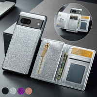 Magnetic Wallet Glitter Leather Protective iPhone Case