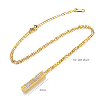 DIY Engraved Rhinestone Necklace