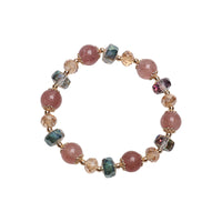 Simple Natural Strawberry Crystal Bracelet