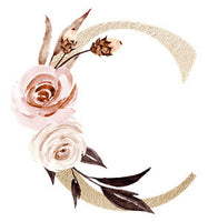 Personalized Floral Letter Jewelry Box