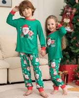 Pyjamas de noël pour la famille, ensembles assortis pour la famille, vêtements de nuit avec haut imprimé du père noël