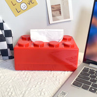 Storage Ideas Cartoon Building Block Tissue Box