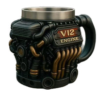 Minimalist Personalized F1 Engine Resin Mug With Inner Liner