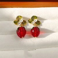 Vintage Style Strawberry Earrings