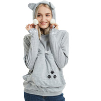 Lindas sudaderas con capucha con bolsillo para mascotas para gato