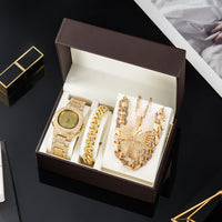 Butterfly Chain Jewelry Watch Gift Sets