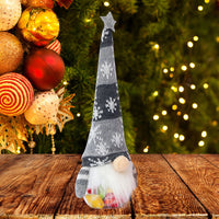 Elfos gnomos iluminados de Navidad