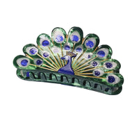 Peacock Hair Clip
