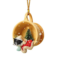 Acrylic Cozy Dog Ornaments