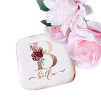 Personalized Flower Jewelry Box