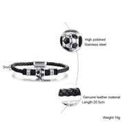 Bracelet Titane Acier Football Accessoires