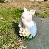 Easter Bunny Egg Resin Sculpture