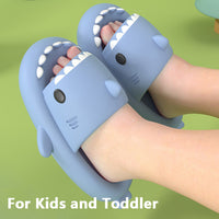 Sandales et pantoufles pour enfants été fond épais deuxième génération requin EVA pantoufles maison enfants Parent-enfant antidérapant fond souple bébé sandales