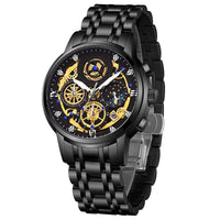 Montre à quartz étanche à engrenages creux