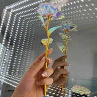 Gold Foil Iridescent Rose Bouquet