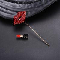 Red Lips Lipstick Brooch