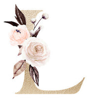 Personalized Floral Letter Jewelry Box
