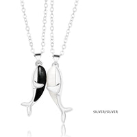 Palm Couple Necklace Magnet Attracts Handshake Clavicle Chain Necklace