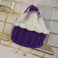 Strawberry Cupcake Knitted Bucket Bag