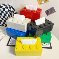 Storage Ideas Cartoon Building Block Tissue Box