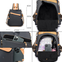 Bolso de hombro de tela de nailon simple a la moda para mujer
