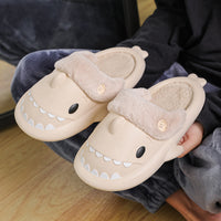 Winter Shark House Slippers