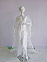 Lace Embroidery Plus Size Photography Pregnant Women Tassel Dress Bohemian Style