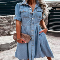 Slim-fit Denim Dress