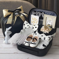 Baby Gift Package Little Princess Black Gold Dress Polka Dot Set
