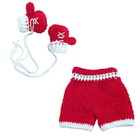 Boxing King Newborn Hand-woven Photography Set