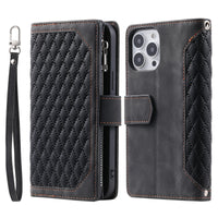 Zipper Wallet Card Flip Multifunction Leather iPhone Case
