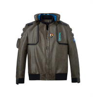 Veste en cuir Cos Same Style pour hommes