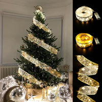 Guirlande de ruban de lumières de Noël