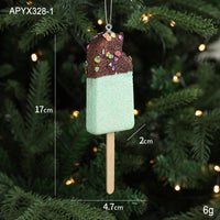 Glittered Christmas Sweets Christmas Tree Ornaments