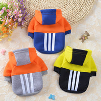 Pet Clothes Dog Clothes Fashion Fleece Hooded Contrast Sweatshirt