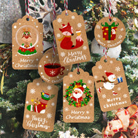 Kraft Paper Christmas Printed Gift Tags