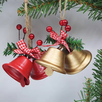 Hawthorn Bow Hemp Rope Jingling Bell Ornaments