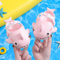 Pantoufles de requin pour enfants, garçons et filles, chaussures mignonnes antidérapantes